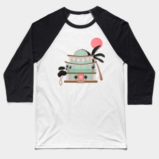 Mid century modern beach house Baseball T-Shirt